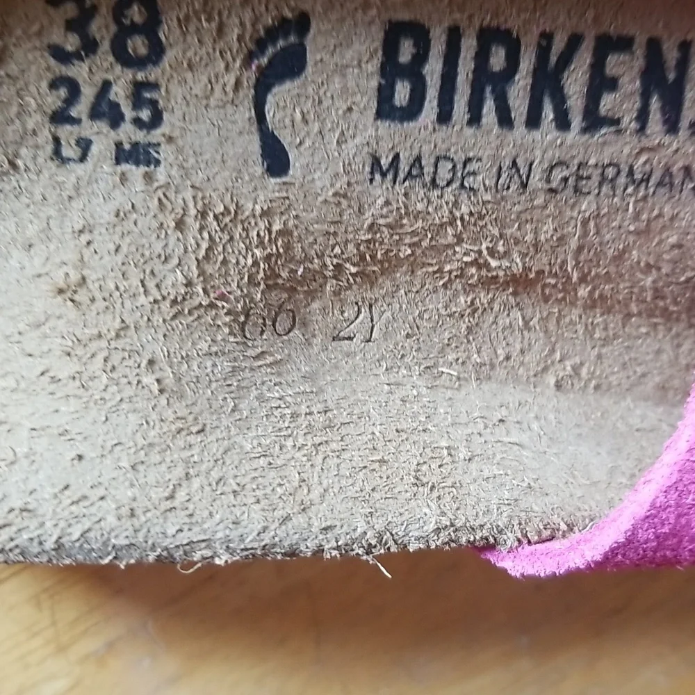 Birkenstock Oita Slide Sandal in Fuchsia - Picture 7 of 12